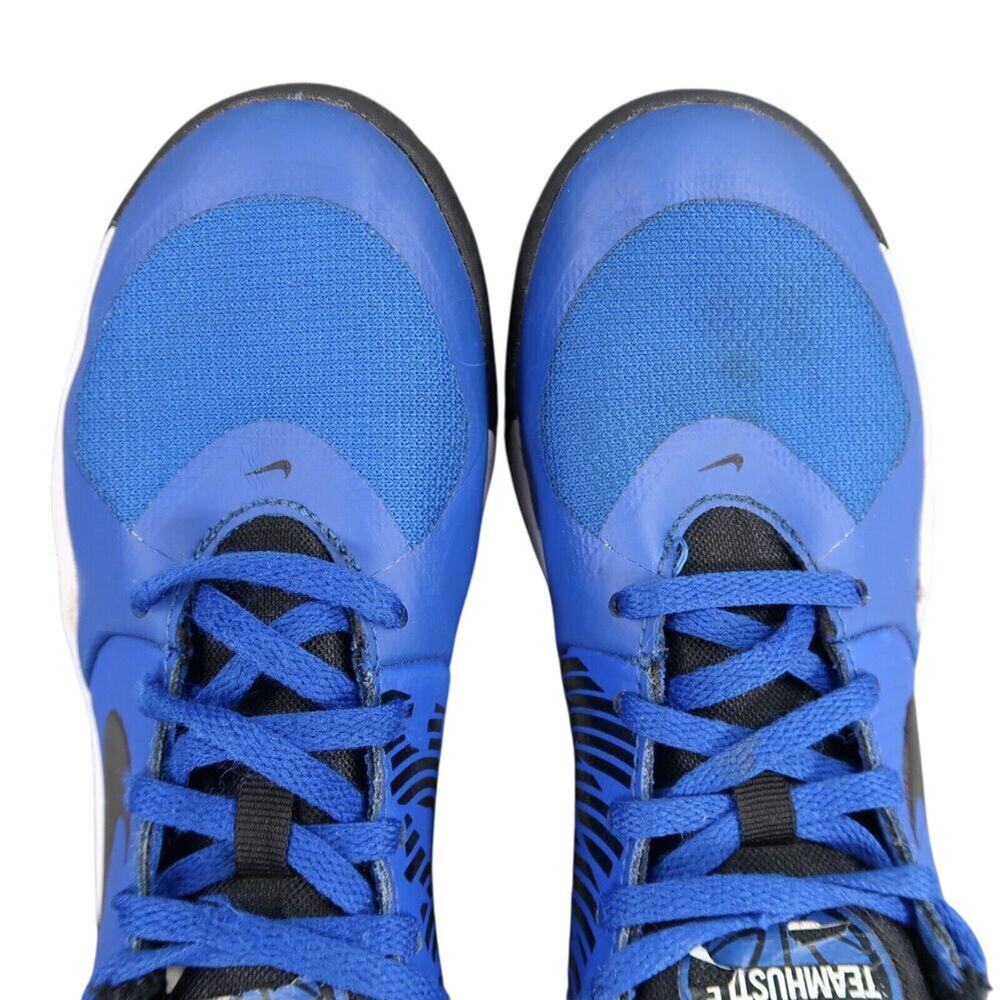 Nike Shoes Kids 4 Sneaker Team Hustle D9 GS Athletic Trainer Basketball Blue Mid - Picture 11 of 14